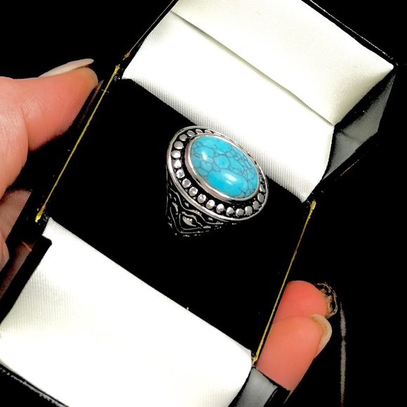Mark Tigon | Jewelry | Mark Tigon Turquoise Stone Sterling Silver Ring ...